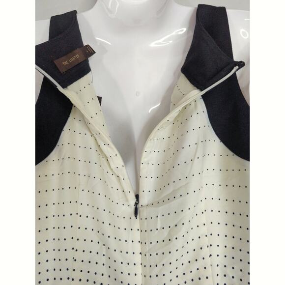 The Limited Black White Polka Dot Sheath Midi Dress Women Sz. 4 NWT Pin-up Retro - Picture 5 of 9
